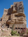 Dar al Hajar - the rock palace near Sanaa - Yemen Royalty Free Stock Photo
