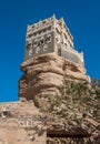 Dar Al-Hajar Rock palace in Wadi Dahr, Yemen Royalty Free Stock Photo