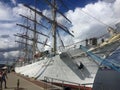 Dar Mlodziezy Tall Ship in Gdynia port