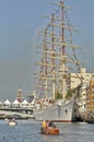 The Dar Mlodziezy tall ship