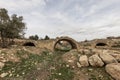 Dara Ancient City. Dara aqueducts, tare cisterns. Ancient Water Channels in the Ancient City of Dara in Mardin, Turkey