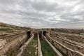 Dara Ancient City. Dara aqueducts, tare cisterns. Ancient Water Channels in the Ancient City of Dara in Mardin, Turkey