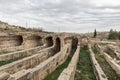 Dara Ancient City. Dara aqueducts, tare cisterns. Ancient Water Channels in the Ancient City of Dara in Mardin, Turkey