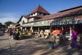 Darajani food market is the largest market in Stone town. Where fresh fruits, vegetables and even fish are brought to be sold. Royalty Free Stock Photo