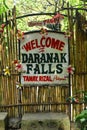 Daranak falls welcome signage in Tanay, Rizal, Philippines