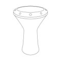 darbuka icon vector Royalty Free Stock Photo