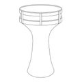 darbuka icon vector Royalty Free Stock Photo