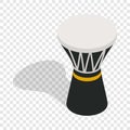 Darbuka, percussive musical instrument isometric