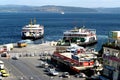 Dardanelles strait near Troy (Truva) Truva, feriboats