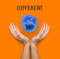 Dare to be different motivation poster Royalty Free Stock Photo