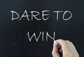 Dare to win Royalty Free Stock Photo