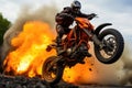 Daredevil Motorcyclist Wows the Crowd with Epic Moves.