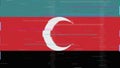 Darfur Glitch Flag Vector - RGB Split Digital Video Frame Design Royalty Free Stock Photo