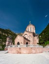 Dariali monastery complex, Georgian Orthodox church in Kazbegi, Georgia Royalty Free Stock Photo