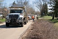 The city helps with Spring cleanup. It is a brush pickup week, a service provided by the city