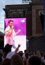 Darin at the RIX FM Festival in Stockholm Royalty Free Stock Photo