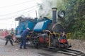 Ghum Railway Station on Darjeeling Himalayan Railway in Darjeeling, West Bengal, India.