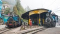 Ghum Railway Station on Darjeeling Himalayan Railway in Darjeeling, West Bengal, India.