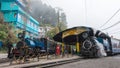 Ghum Railway Station on Darjeeling Himalayan Railway in Darjeeling, West Bengal, India.