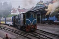 Darjeeling Himalayan Railway at Darjeeling Railway Station in Darjeeling, West Bengal, India. Royalty Free Stock Photo