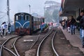 DARJEELING, INDIAN -June 22, Darjeeling Himalayan Railway at Darjeeling Railway Station in Darjeeling, West Bengal, India. Royalty Free Stock Photo
