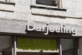 Darjeeling sign text store and logo brand shop on facade boutique girls lingerie