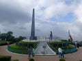 Darjeling, WB India - June 23 2022, Batasia Loop is war memorial in Darjeeling, The Batasia Loop is a spiral railway of the