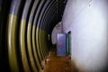 Dark abandoned Soviet bunker, echo of Cold War Royalty Free Stock Photo