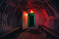 Dark abandoned Soviet bunker, echo of Cold War Royalty Free Stock Photo