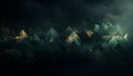 Dark abstract background with glowing triangles Royalty Free Stock Photo