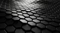 Dark Hexagonal Pattern Abstract Background with Subtle Wavy Texture and Dramatic Lighting image photo Royalty Free Stock Photo