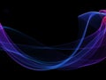 Dark abstract background with flowing waves Royalty Free Stock Photo