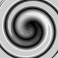 Dark abstract background with a rotating spiral swirl Black and white cyclical twirl vortex for design and creativity