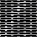 Seamless metal texture with holes, vector illustration. Royalty Free Stock Photo