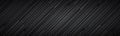 Dark abstract black and grey striped header. Diagonal lines and strips pattern. Metal fiber banner