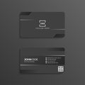 Dark abstract business card template