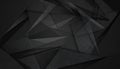 Black Geometric Abstract Layered Triangles background Royalty Free Stock Photo