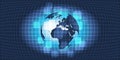 Dark Abstract Global Technology, Networking and Cloud Computing Design Concept Royalty Free Stock Photo
