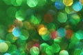 Dark abstract green, red, yellow, turquoise glitter background christmas tree-abstract background Royalty Free Stock Photo