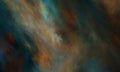 Dark abstract mixed texture of blurry multicolored surface or paint blending of blue orange red brown smudges. Royalty Free Stock Photo