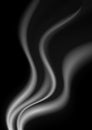 Dark abstract monochrome smoke waves background Royalty Free Stock Photo