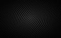 Dark abstract perforated wavy square background. Black mosaic look. Modern metallic geometric Royalty Free Stock Photo