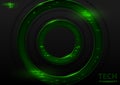 Dark Abstract Tech Background with Green Elements Royalty Free Stock Photo