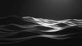 Dark abstract waves creating digital particles surface motion Royalty Free Stock Photo