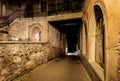 Dark Alley in Chateau la Gruyere