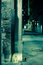 Dark Alley Corner Royalty Free Stock Photo