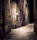 Dark alley Royalty Free Stock Photo