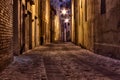 Dark alley in the old town Royalty Free Stock Photo