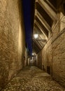 Dark alley in the old town Royalty Free Stock Photo