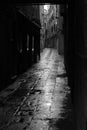 Dark alley in Venice Royalty Free Stock Photo